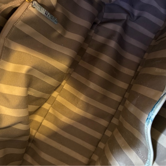 Rare Vintage Brahmin Amy Sky Copa Cabana Leather Shoulder Bag - Picture 8 of 15